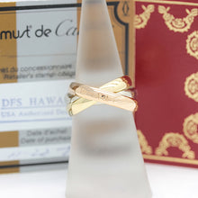 Lade das Bild in den Galerie-Viewer, Les must de Cartier Trinity Tricolour 18KT Gold mit Box &amp; Papiere in Gr. 51
