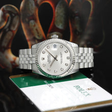 Lade das Bild in den Galerie-Viewer, Rolex Datejust Medium Stahl/Weißgold Ref : 178274 mit Rolex Box &amp; Papiere

