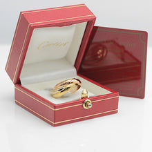 Lade das Bild in den Galerie-Viewer, Les must de Cartier Trinity Tricolour 18KT Gold mit Box &amp; Papiere in Gr. 51
