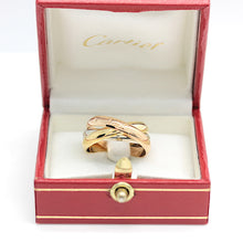 Lade das Bild in den Galerie-Viewer, Les must de Cartier Trinity Tricolour 18KT Gold mit Cartier Box in Gr. 54
