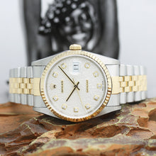 Lade das Bild in den Galerie-Viewer, Rolex Datejust Stahl/Gold Ref : 16233 mit Rolex Box von 1997
