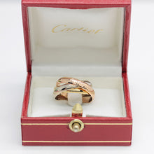 Lade das Bild in den Galerie-Viewer, Les must de Cartier Trinity Tricolour 18KT Gold mit Cartier Box in Gr. 51
