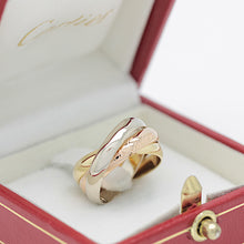 Lade das Bild in den Galerie-Viewer, Les must de Cartier Trinity Tricolour 18KT Gold mit Cartier Box in Gr. 49
