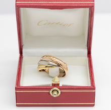 Lade das Bild in den Galerie-Viewer, Les must de Cartier Trinity Tricolour 18KT Gold mit Cartier Box in Gr. 53
