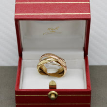 Lade das Bild in den Galerie-Viewer, Les must de Cartier Trinity Tricolour 18KT Gold mit Cartier Box in Gr. 55
