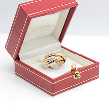 Lade das Bild in den Galerie-Viewer, Les must de Cartier Trinity Tricolour 18KT Gold mit Cartier Box in Gr. 51
