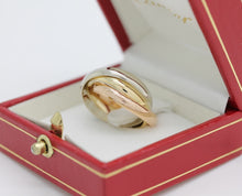 Lade das Bild in den Galerie-Viewer, Cartier Trinity Tricolour 18KT Gold mit Cartier Box in Gr. 55
