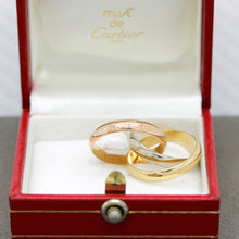 Lade das Bild in den Galerie-Viewer, Les must de Cartier Trinity Tricolour 18KT Gold mit Cartier Box in Gr. 50
