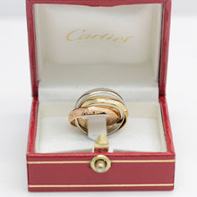 Lade das Bild in den Galerie-Viewer, Les must de Cartier Trinity Tricolour 18KT Gold mit Cartier Box in Gr. 49
