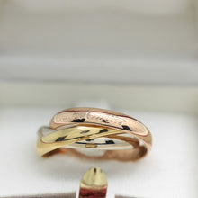 Lade das Bild in den Galerie-Viewer, Les must de Cartier Trinity Tricolour 18KT Gold mit Box &amp; Papiere in Gr. 53
