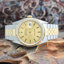 Lade das Bild in den Galerie-Viewer, Rolex Datejust Stahl/Gold Automatik Ref:16233 mit Rolex Box &amp; Papiere von 1996
