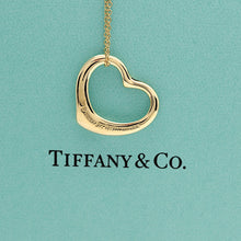 Lade das Bild in den Galerie-Viewer, Tiffany &amp; Co Halskette Elsa Peretti mit großen offenem Herz in 18KT Gold mit Box
