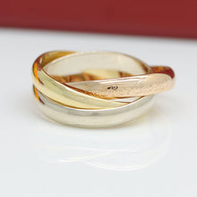 Lade das Bild in den Galerie-Viewer, Les must de Cartier Trinity Tricolour 18KT Gold mit Cartier Box in Gr. 53
