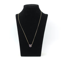 Lade das Bild in den Galerie-Viewer, Tiffany &amp; Co. Amethyst Cross my Heart Halskette in 18KT Gold mit Box
