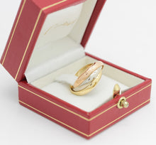 Lade das Bild in den Galerie-Viewer, Cartier Trinity Tricolour 18KT Gold mit Cartier Box in Gr. 54
