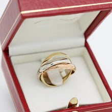 Lade das Bild in den Galerie-Viewer, Les must de Cartier Trinity Tricolour 18KT Gold mit Cartier Box in Gr. 52
