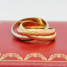 Lade das Bild in den Galerie-Viewer, Les must de Cartier Trinity Tricolour 18KT Gold mit Cartier Box in Gr. 54
