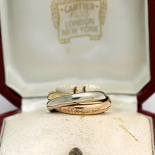 Lade das Bild in den Galerie-Viewer, Cartier Trinity Tricolour 18KT Gold mit Cartier Box in Gr. 54
