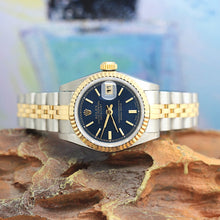 Lade das Bild in den Galerie-Viewer, Rolex Lady Datejust Stahl/Gold Ref: 69173 mit Rolex Box &amp; Papiere von 1993
