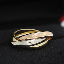 Lade das Bild in den Galerie-Viewer, Les must de Cartier Trinity Tricolour 18KT Gold mit Cartier Box in Gr. 52
