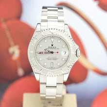 Lade das Bild in den Galerie-Viewer, Rolex Yachtmaster Medium Stahl/Platin Ref: 168622 mit Rolex Box &amp; Papiere
