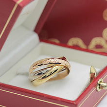 Lade das Bild in den Galerie-Viewer, Les must de Cartier Trinity Tricolour 18KT Gold mit Box &amp; Papiere in Gr. 53

