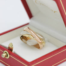 Lade das Bild in den Galerie-Viewer, Cartier Trinity Tricolour 18KT Gold mit Cartier Box in Gr. 55
