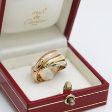 Lade das Bild in den Galerie-Viewer, Cartier Trinity Tricolour 18KT Gold mit Cartier Box in Gr. 55
