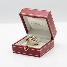 Lade das Bild in den Galerie-Viewer, Les must de Cartier Trinity Tricolour 18KT Gold mit Cartier Box in Gr. 52
