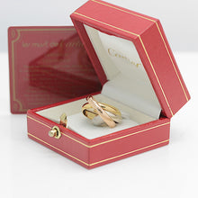 Lade das Bild in den Galerie-Viewer, Les must de Cartier Trinity Tricolour 18KT Gold mit Box &amp; Papiere in Gr. 52

