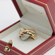 Lade das Bild in den Galerie-Viewer, Cartier Trinity Tricolour 18KT Gold mit Cartier Box in Gr. 50
