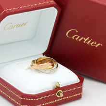 Lade das Bild in den Galerie-Viewer, Les must de Cartier Trinity Tricolour 18KT Gold mit Cartier Box in Gr. 52
