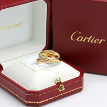 Lade das Bild in den Galerie-Viewer, Cartier Trinity Tricolour 18KT Gold mit Cartier Box in Gr. 55
