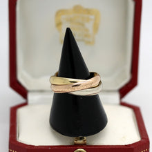 Lade das Bild in den Galerie-Viewer, Cartier Trinity Tricolour 18KT Gold mit Cartier Box in Gr. 55
