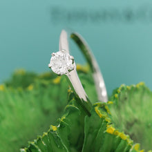 Lade das Bild in den Galerie-Viewer, Tiffany &amp; Co. Verlobungsring Platin 950-Gr.51 - Box &amp; Zertifikat 0,31 ct - VS1
