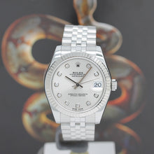 Lade das Bild in den Galerie-Viewer, Rolex Datejust Medium Stahl/Weißgold Ref : 178274 mit Rolex Box &amp; Papiere
