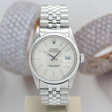 Lade das Bild in den Galerie-Viewer, Rolex Datejust Stahl Ref : 16030 mit Rolex Box von 1987
