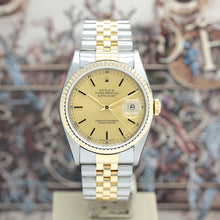 Lade das Bild in den Galerie-Viewer, Rolex Datejust Stahl/Gold Automatik Ref:16233 mit Rolex Box &amp; Papiere von 1996
