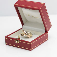 Lade das Bild in den Galerie-Viewer, Cartier Trinity Tricolour 18KT Gold mit Cartier Box in Gr. 50
