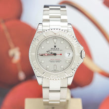 Lade das Bild in den Galerie-Viewer, Rolex Yachtmaster Medium Stahl/Platin Ref: 168622 mit Rolex Box &amp; Papiere
