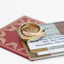 Lade das Bild in den Galerie-Viewer, Les must de Cartier Trinity Tricolour 18KT Gold mit Box &amp; Papiere in Gr. 49
