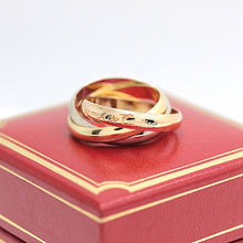 Lade das Bild in den Galerie-Viewer, Les must de Cartier Trinity Tricolour 18KT Gold mit Cartier Box in Gr. 54
