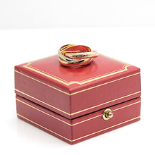 Lade das Bild in den Galerie-Viewer, Les must de Cartier Trinity Tricolour 18KT Gold mit Cartier Box in Gr. 51
