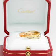 Lade das Bild in den Galerie-Viewer, Les must der Cartier Trinity Tricolour 18KT Gold mit Cartier Box in Gr. 54
