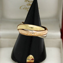 Lade das Bild in den Galerie-Viewer, Cartier Trinity Tricolour 18KT Gold mit Cartier Box in Gr. 50
