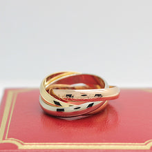 Lade das Bild in den Galerie-Viewer, Les must de Cartier Trinity Tricolour 18KT Gold mit Cartier Box in Gr. 51
