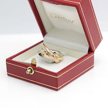 Lade das Bild in den Galerie-Viewer, Les must de Cartier Trinity Tricolour 18KT Gold mit Cartier Box in Gr. 52
