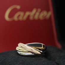 Lade das Bild in den Galerie-Viewer, Les must de Cartier Trinity Tricolour 18KT Gold mit Cartier Box in Gr. 52
