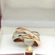Lade das Bild in den Galerie-Viewer, Les must de Cartier Trinity Tricolour 18KT Gold mit Box &amp; Papiere in Gr. 51
