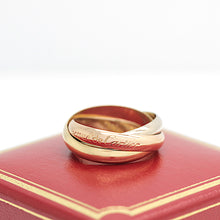 Lade das Bild in den Galerie-Viewer, Les must de Cartier Trinity Tricolour 18KT Gold mit Cartier Box in Gr. 53
